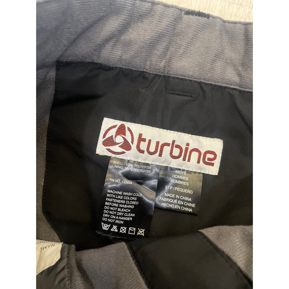 Turbine Mens Snow Pants Black Ski‎ Snowboard Cargo Pockets Size Small S